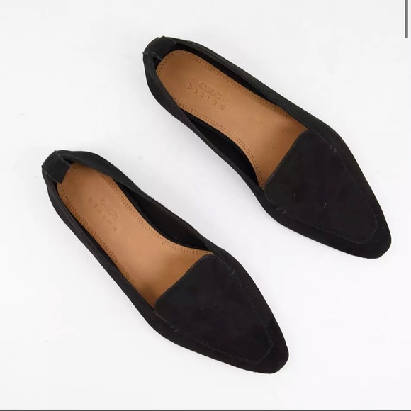 ASOS DESIGN Miley suede point toe loafers in black size 6 never worn - Picture 2 of 8